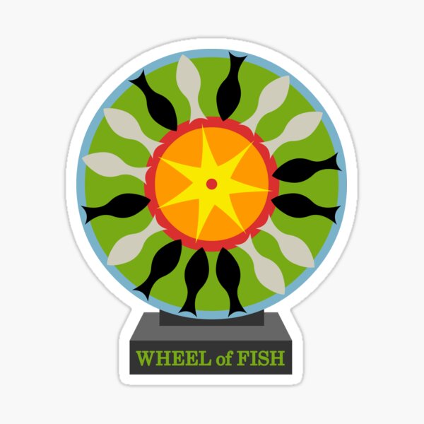 Wheel of Fish Sticker