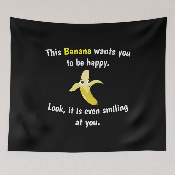 Item preview, Fruits Shirt Banana Wants You To Be Happy Cute Gift Tee designed and sold by haselshirt.