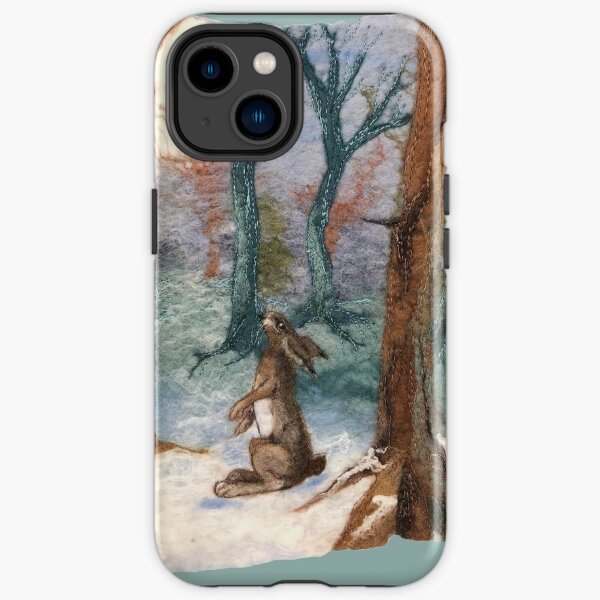 Moon Gazing Hare iPhone Tough Case