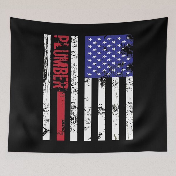 Item preview, Plumber Us Flag designed and sold by Vroomie.