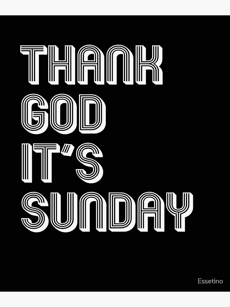 Sunday Is God's Day