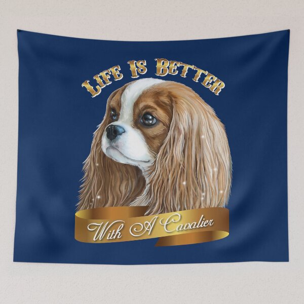 Item preview, Cavalier King Charles Spaniel, King Charles Spaniel Gifts, Cavalier King Charles Spaniel Art, Blenheim Cavalier designed and sold by rvyalkov.