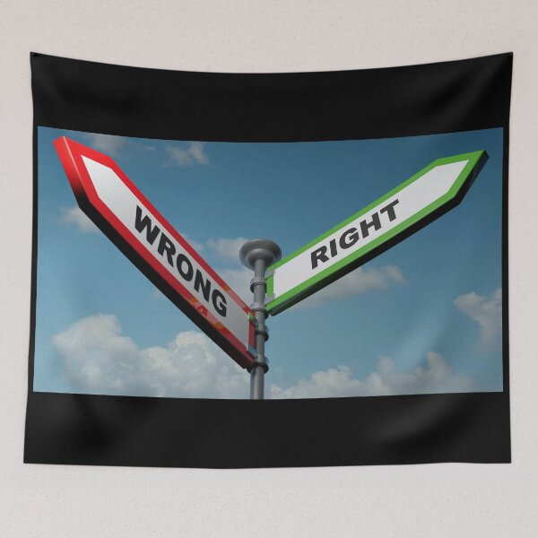 Item preview, Wrong - Right street arrows - 3D rendering illustration designed and sold by carlotoffolo.