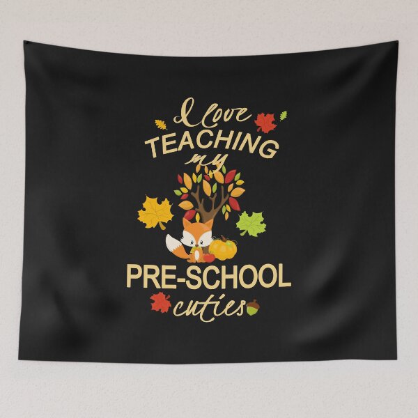 Item preview, Teachers Cute Fall & Autumn Gift Fox I Love My Pre School Kiddos designed and sold by Sapphire Star.