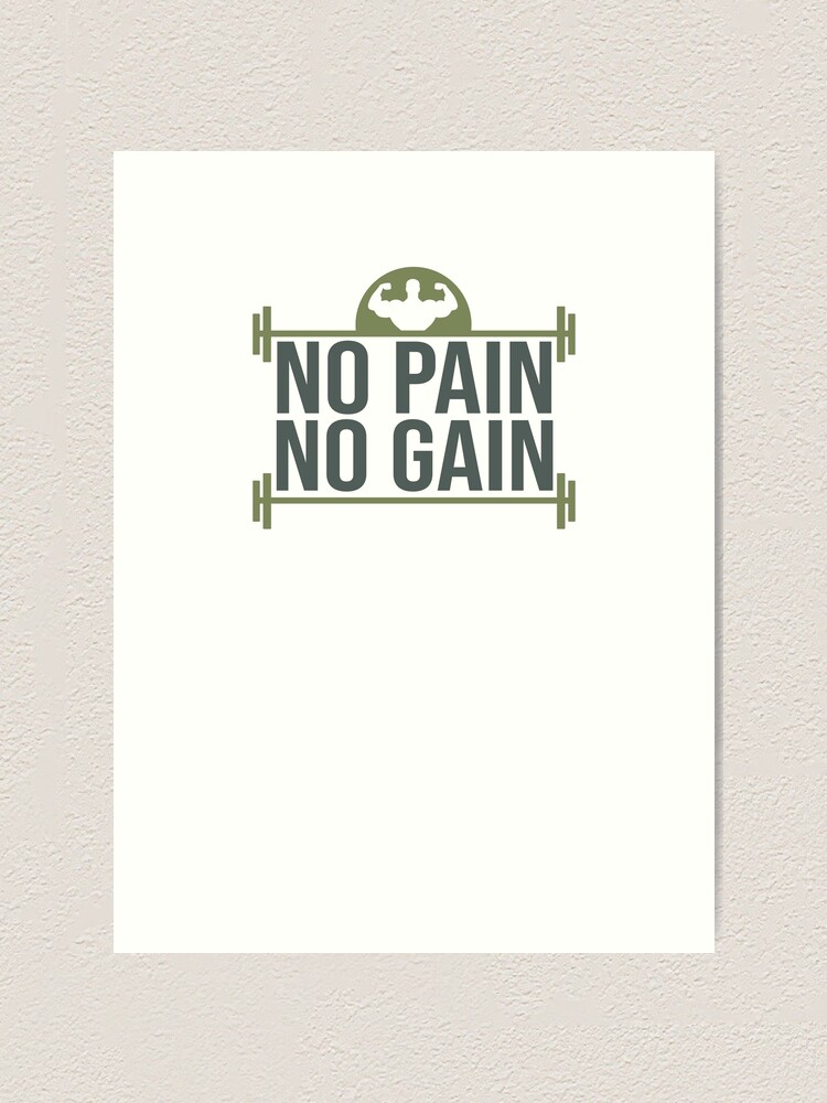 No Pain No Game Bodybuilder Gym Gear Art Print By Teagoshirts Redbubble