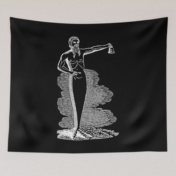 Item preview, The Bell Ringer Drawing (Black) Old Antique Illustration designed and sold by freshlypeeled.
