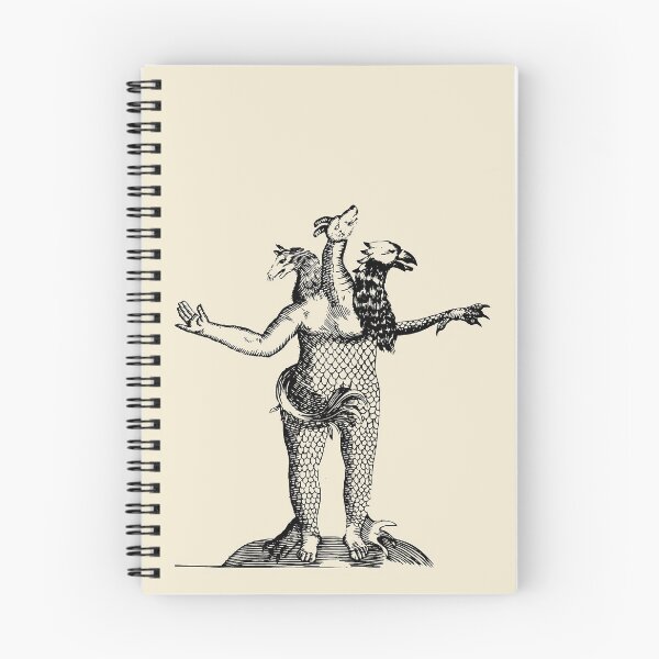 Item preview, Three-Headed Monster Antique Drawing | Old-Style Illustration designed and sold by freshlypeeled.