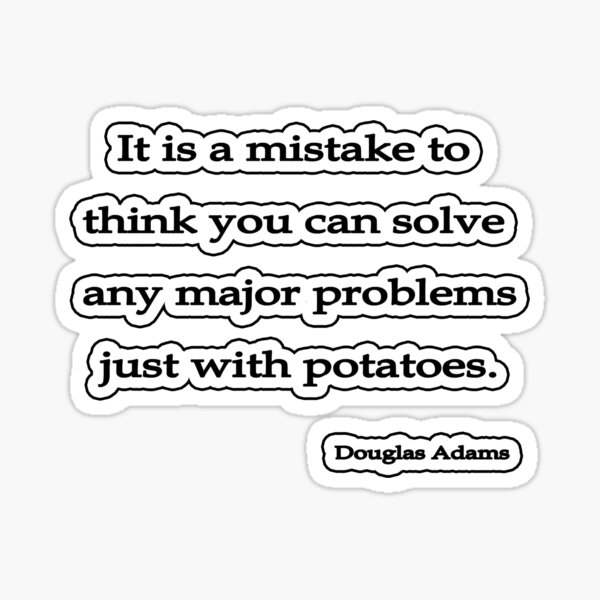 Item preview, Solve problems Douglas Adams designed and sold by Tammy Soulliere Ratliff.