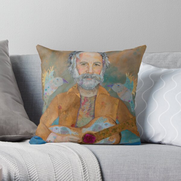 Saint of Circumstance (Bob Weir) Throw Pillow