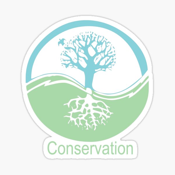 Item preview, Conservation Tree Symbol aqua green designed and sold by Ryan Houston.