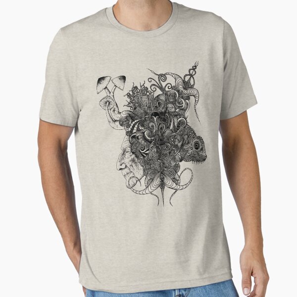 Item preview, Psilocybinaturearthell Psychedelic Ink Illustration designed and sold by theredspell.