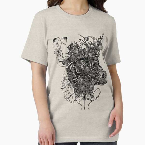 Item preview, Psilocybinaturearthell Psychedelic Ink Illustration designed and sold by theredspell.