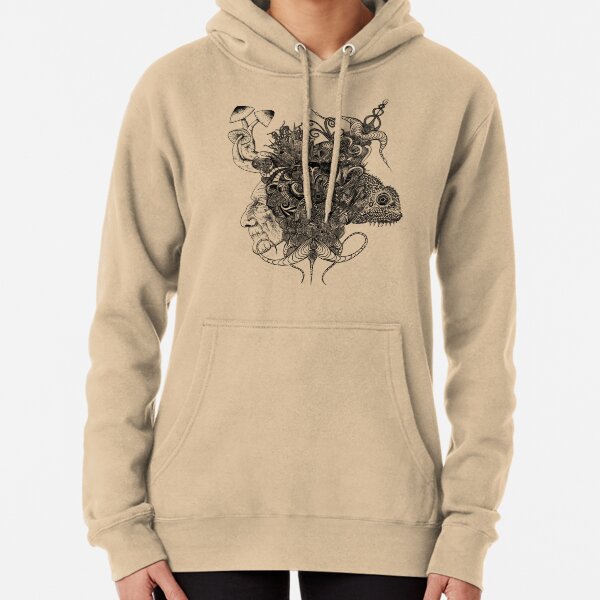 Item preview, Psilocybinaturearthell Psychedelic Ink Illustration designed and sold by theredspell.
