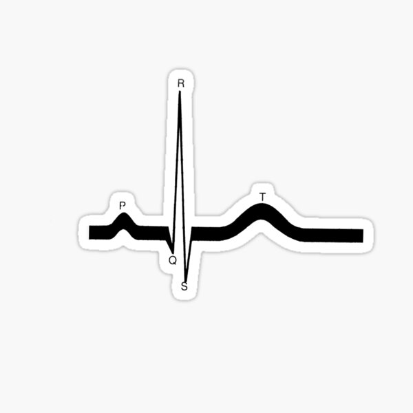 Ecg Stickers | Redbubble