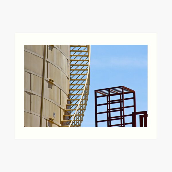 Steps and Cubes Art Print
