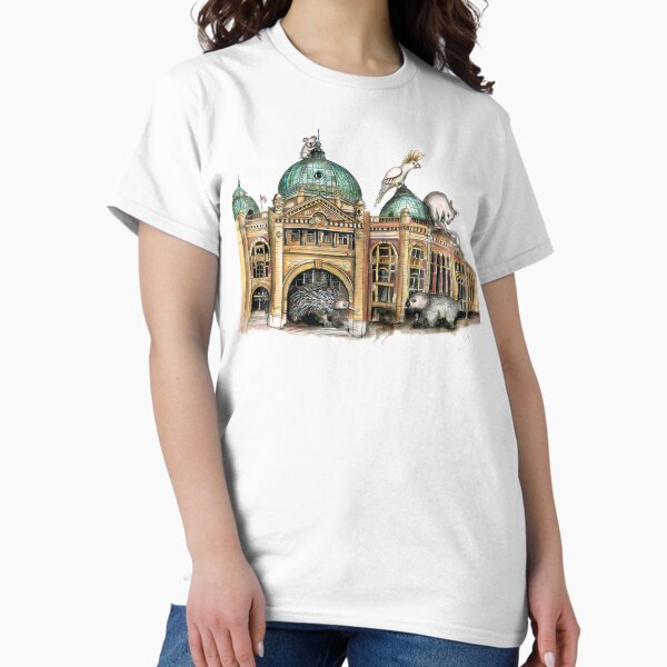 Flinders street station Melbourne Classic T-Shirt