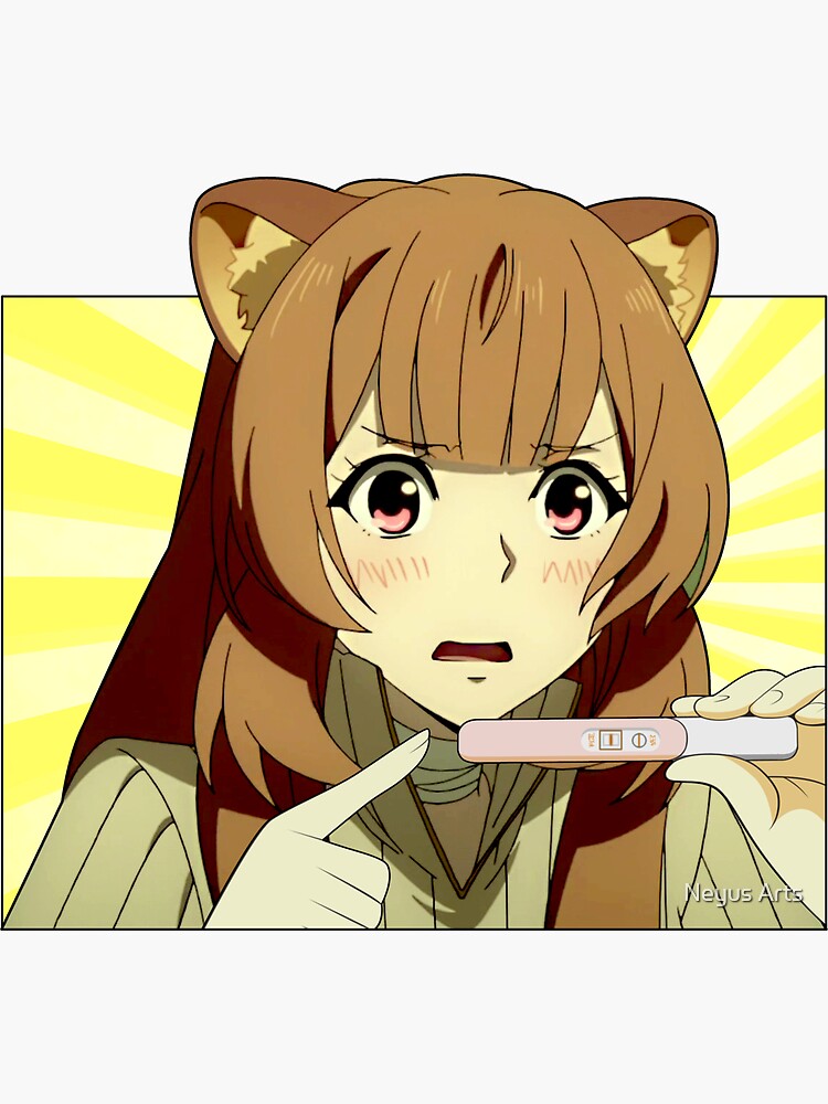 Anime Scared Face Surprise Test Raphtalia Meme | Sticker