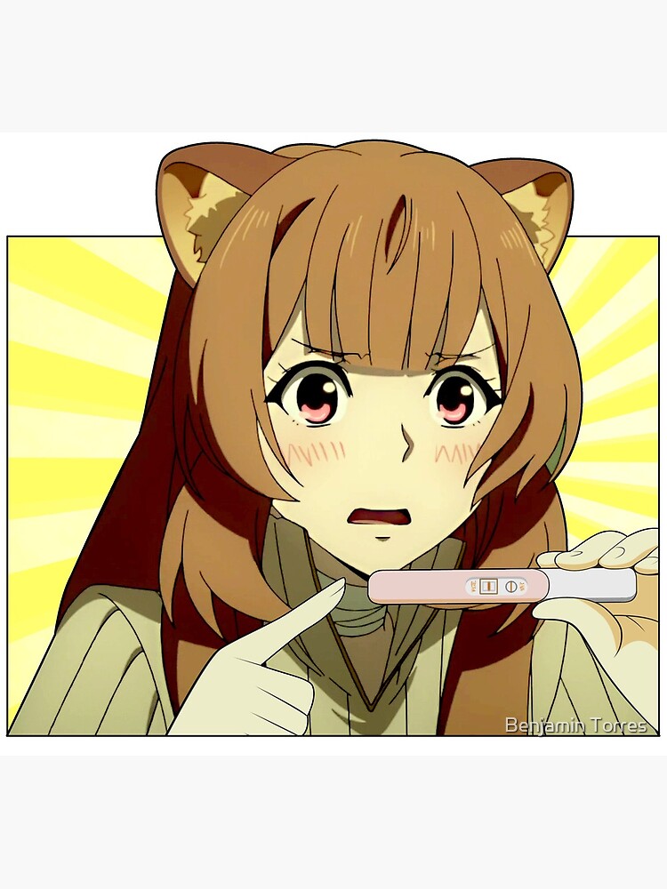 Anime Scared Face Surprise Test Raphtalia Meme Postcard for Sale