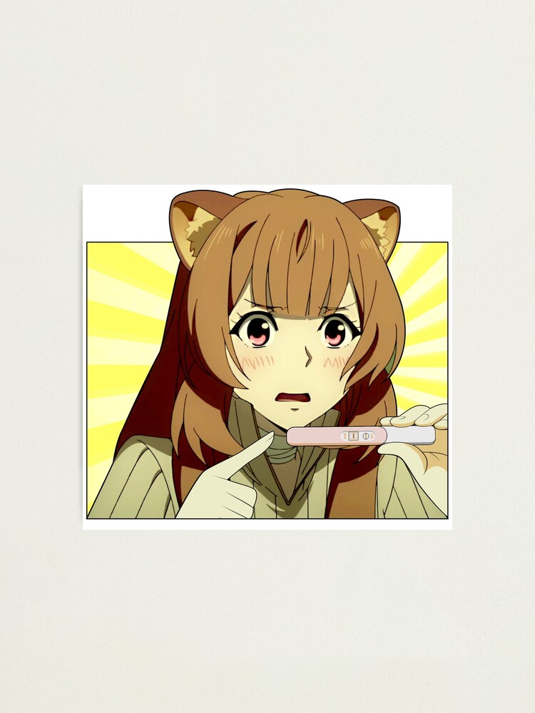 Anime Scared Face Surprise Test Raphtalia Meme Postcard for Sale