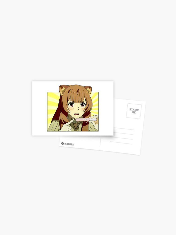 Anime Scared Face Surprise Test Raphtalia Meme Postcard for Sale