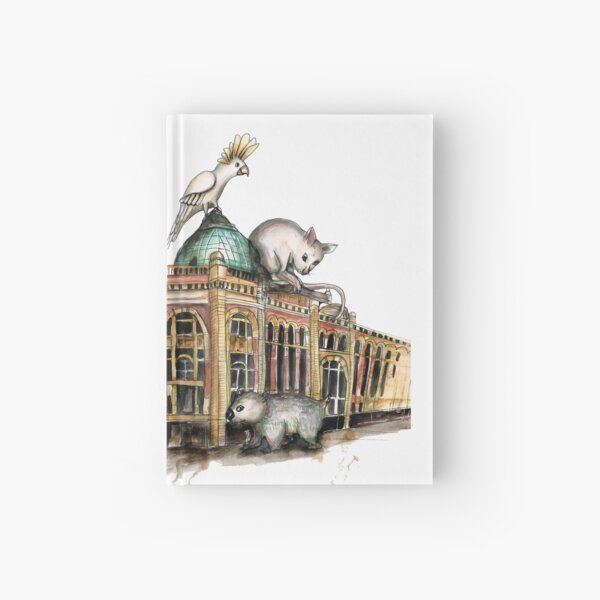 Flinders street station Melbourne Hardcover Journal