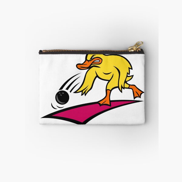 Item preview, Duck Bowler Bowling Ball Mascot Cartoon designed and sold by patrimonio.