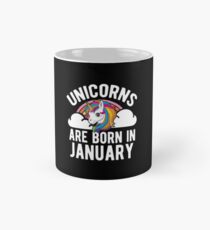Unicorns Are Born In January Shirt Birthday Month Gift Tee Tasse (Standard)