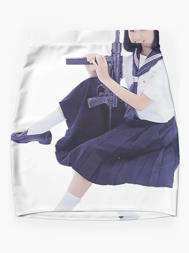 Cute Japanese Schoolgirl grease gun Leggings for Sale by adamnuggett