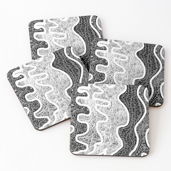 Item preview, Spider's Lair. An abstract design in black and white. designed and sold by innerspectrum.