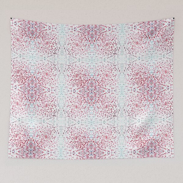 Item preview, Leftover of red curves on white background designed and sold by ShapesColors.