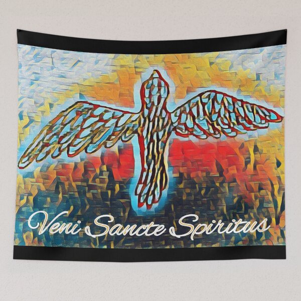 Item preview, Veni Sancte Spiritus - holy spirit dove designed and sold by 21stCsaints.
