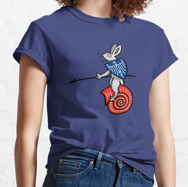 Bunny Snail Rider After MS Yates Thompson 8 F 294 Classic T-Shirt