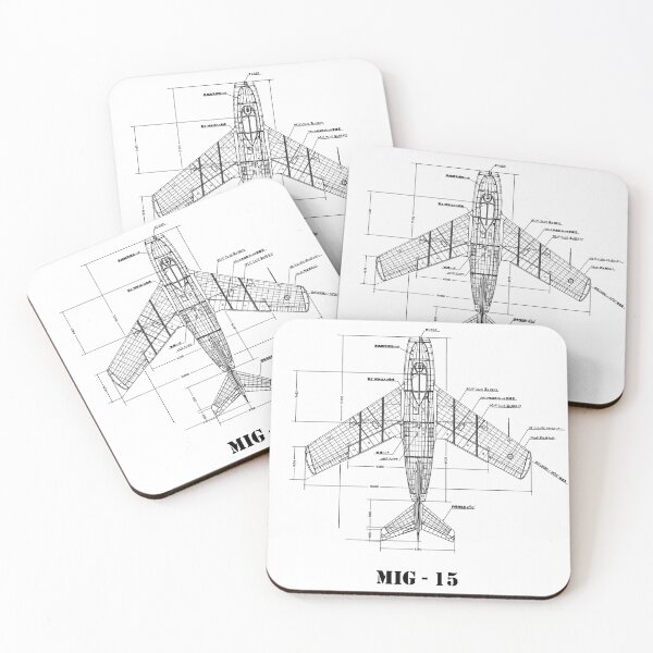 Item preview, MIG - 15 - Russian Jet Fighter - Blueprint Drawing designed and sold by BERGULATOR.