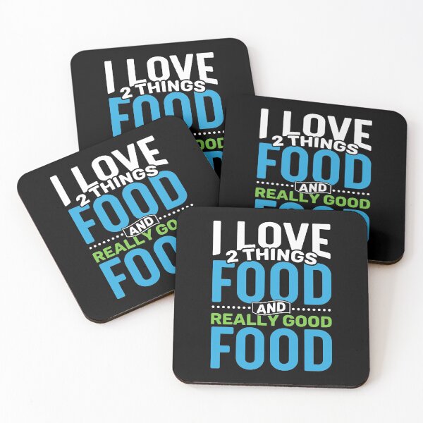 Item preview, I love 2 things Food and Really Good Food designed and sold by Gold Wings Tees.