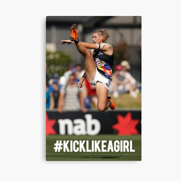 Kick Like A Girl Canvas Print