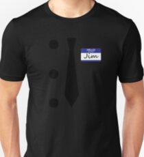 3 Hole Punch Jim Costume Easy Halloween Slim Fit T-Shirt