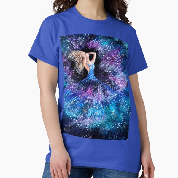 Item preview, Galaxy girl, space fantasy, purple and blue nebula.  designed and sold by Goldstarwork.