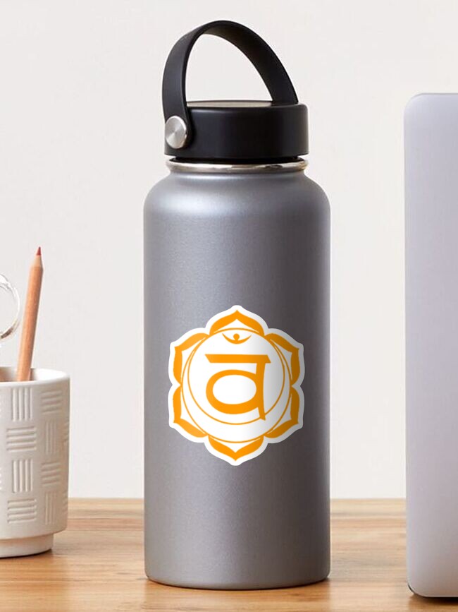 Thumbnail 1 of 3, Sticker, Svadhisthana (Sacral) Chakra designed and sold by Lotusflower.