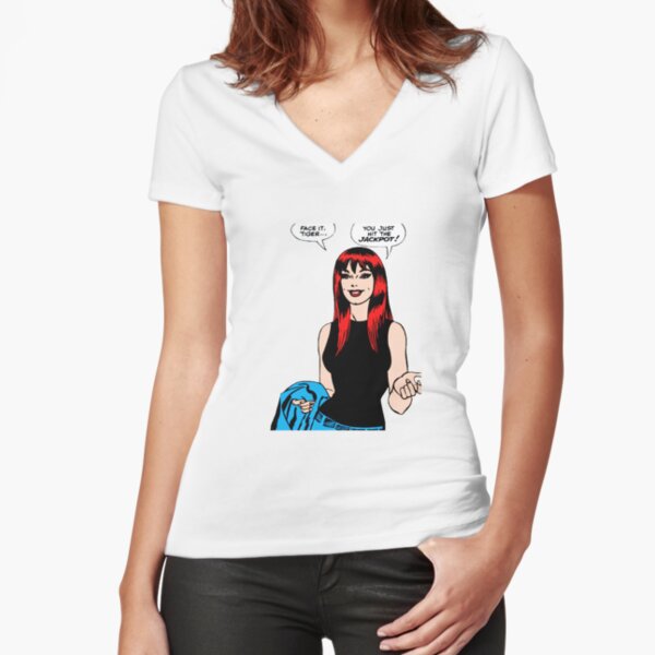 Mary Jane Watson Fitted V-Neck T-Shirt