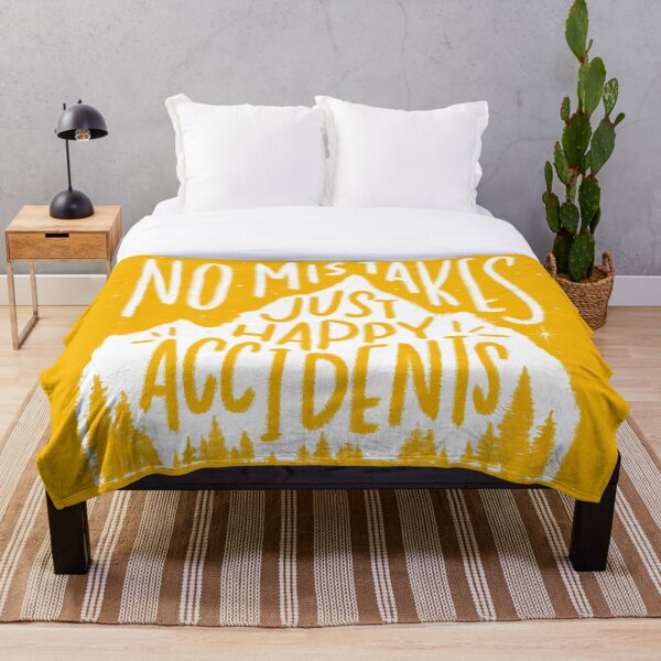 Sunny No Mistakes, Just Happy Accidents Throw Blanket