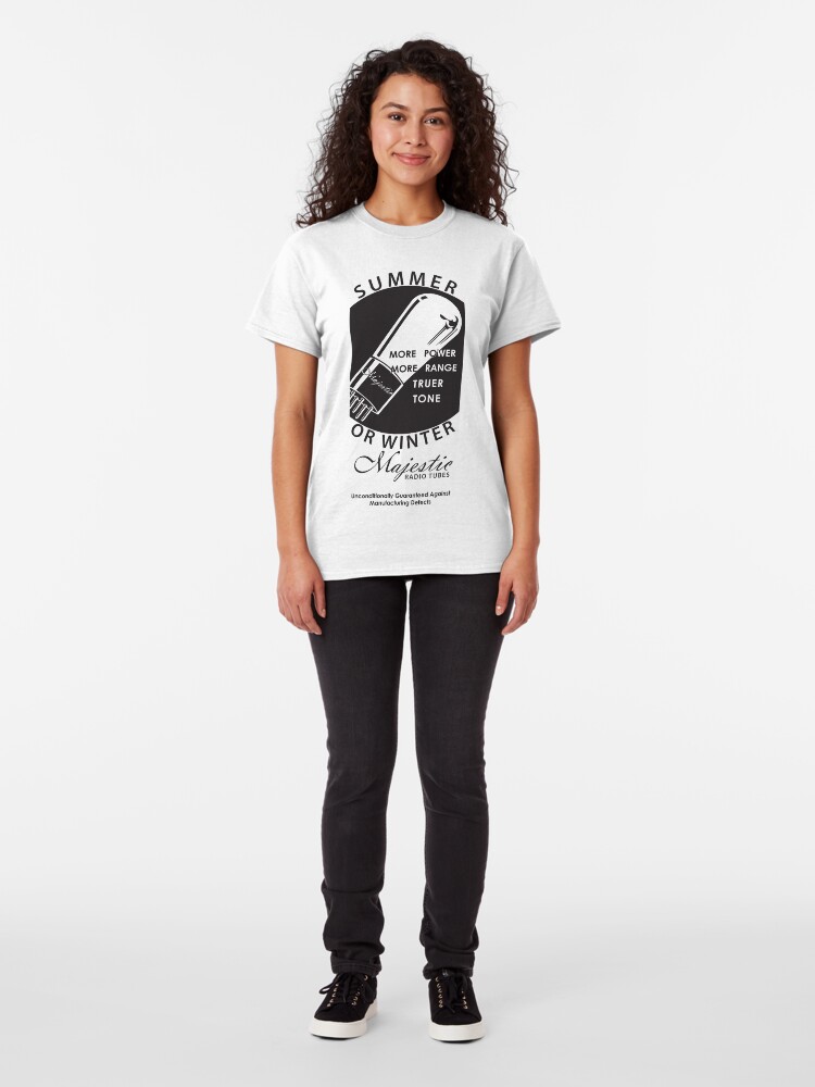 Alternate view of vintage radio tubes ad Classic T-Shirt