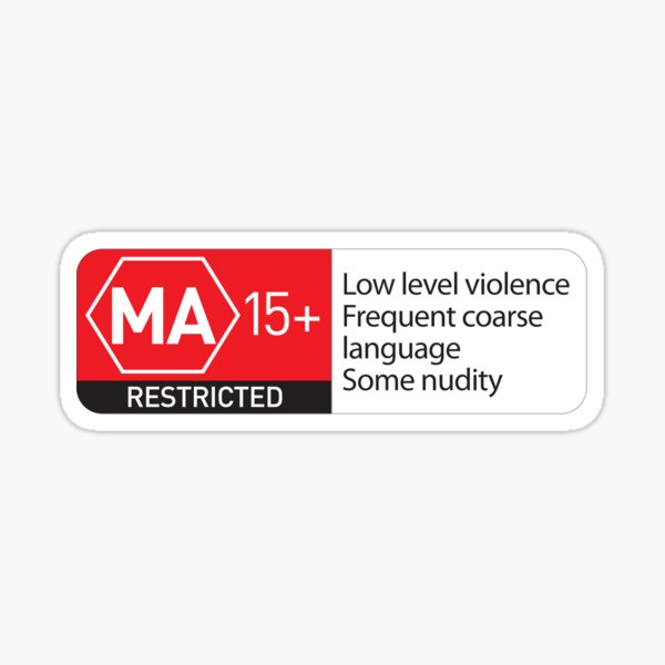 Ma15 Robust Reds Funny Sticker By Ronmarton Redbubble