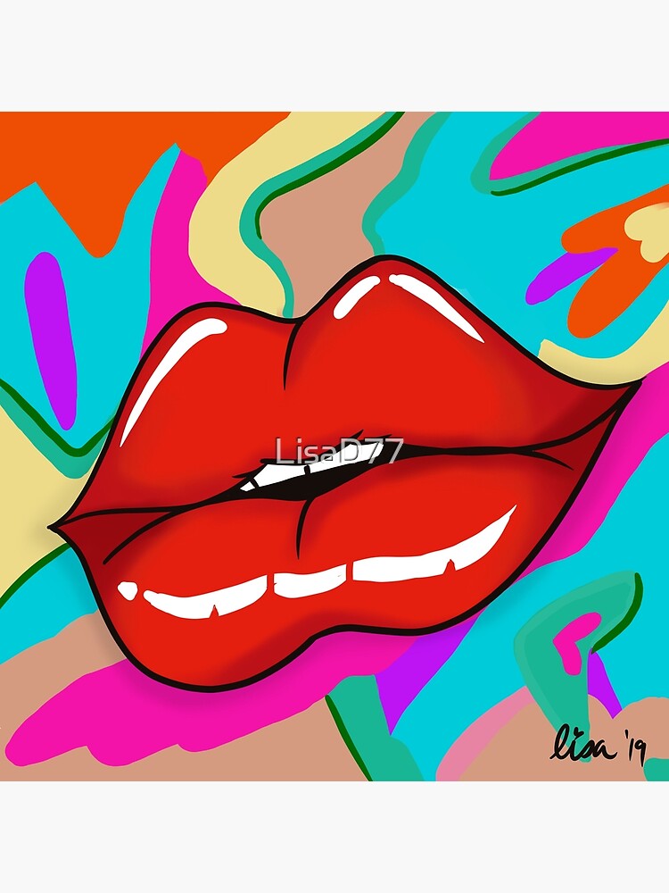 Pink Lips Canvas Print – Art Print Shop