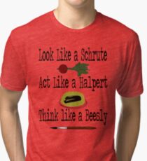 The Office - Schrute, Halpert, Beesly Tri-blend T-Shirt
