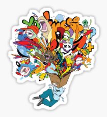 think out side the box Sticker