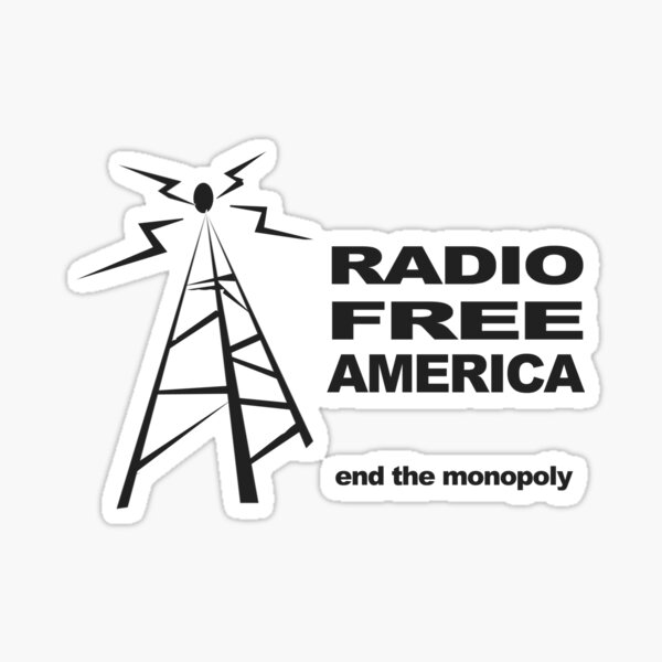 RADIO FREE AMERICA Sticker