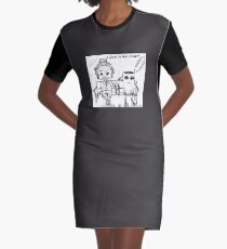 Gesicht in der Menge T-Shirt Kleid