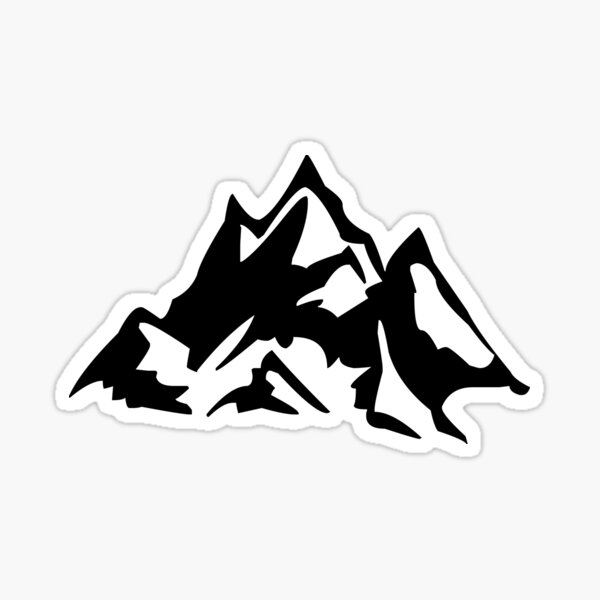 Berg Symbol Gebirge Berge Natur Bergkette Sticker Von Pm Tshirts Redbubble