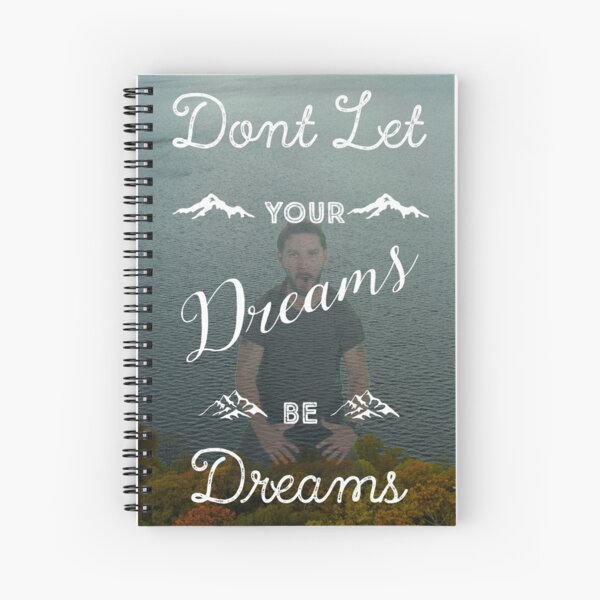 Vista previa del artículo con la obra «No dejes que tus sueños sean sueños», diseñado y vendido por Matty Sievers.