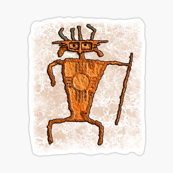 Item preview, Petroglyph Warrior designed and sold by Sena.